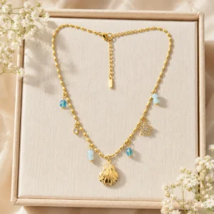 COLLIER BIBELOTS  🔥 Collection 2026 💕 en Acier inoxydable 316L 1er Choix :   ‌‎ ⚡️✅🌺