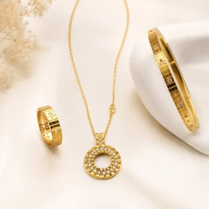 Pack jdid Collection  été 2026  🔥 🔥 🔥 💕 en Acier inoxydable 1er Choix 316L  : Collier +🔥 Bracelet + bague :